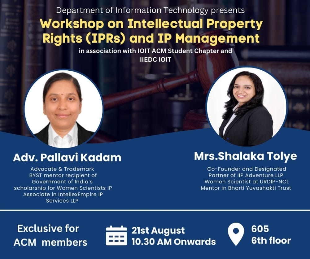 Workshop on Intellectual Property Rights (IPRs) and IP Management